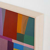 "Shape Of Memory" - Art Print in Lavender by Poppy Dodge - Frame Close-up