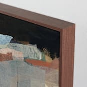 "Summerland III" - Art Print in Coffee by Jennifer Daily - Frame Close-up