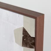 "Studio Forms 1" - Art Print in Linen by Jennifer Daily - Frame Close-up