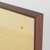 "Golden Reflections" - Art Print in Buttercream by Pippa Shaw - Frame Close-up