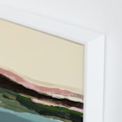 "Full Moon Tide" - Art Print in pink by Caryn Owen - Frame Close-up
