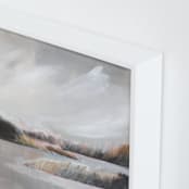"Misty Beaches ll" - Art Print in Misty grey by AlisonJerry - Frame Close-up