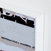 "Bandwidth 2" - Art Print in Steel Grey by Jaqui Falkenheim - Frame Close-up