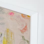 "There Are Not Many Who Remember" - Art Print in The Palest Pinky Peach by tina johnson - Frame Close-up