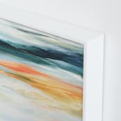"Mineral Lake" - Art Print in Coral by Mya Bessette - Frame Close-up