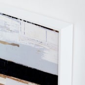 "Bandwidth 1" - Art Print in Steel Grey by Jaqui Falkenheim - Frame Close-up