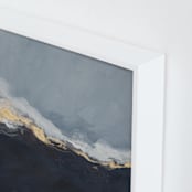 "Pearl Sky II" - Art Print in Deep Blue by Julia Contacessi - Frame Close-up