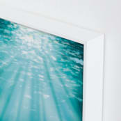 "Ocean Sunlight" - Art Print in Calypso Blue by Paula Pecevich - Frame Close-up