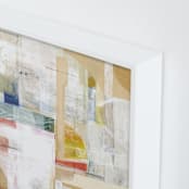 "Rising Sun" - Art Print in Cream by Katie Wahn - Frame Close-up