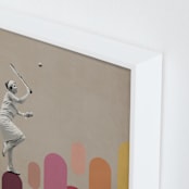 "The Game I" - Art Print in Sand by Paola Benenati - Frame Close-up
