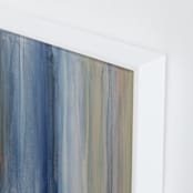 "Nantucket Stripes 2" - Art Print in Seafoam Green by Teodora Guererra - Frame Close-up