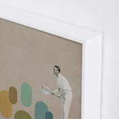 "The Game II" - Art Print in Sand by Paola Benenati - Frame Close-up