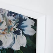 "Shadow Blues 1" - Art Print in Cool Blues by Mandy Trimble Leonard - Frame Close-up