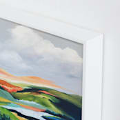 "Hidden Spring" - Art Print in Slate Blue by Mya Bessette - Frame Close-up