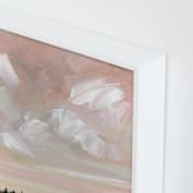 "Above the Trees" - Art Print in Rose by Nicole Walsh - Frame Close-up