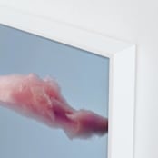 "Cotton Candy Leftovers" - Art Print in Cotton Candy Pink by Cathy Sunu - Frame Close-up