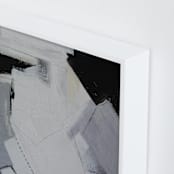 "On the Fence" - Art Print in Statement black by Colleen Ehrlich - Frame Close-up