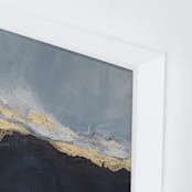"Pearl Sky I" - Art Print in Deep Blue by Julia Contacessi - Frame Close-up