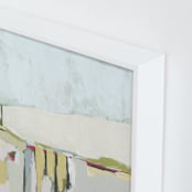 "Showered in Sunshine I" - Art Print in Champagne by Karyn Denten - Frame Close-up
