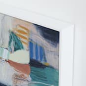 "Into the light " - Art Print in Soft Rainbow by Mary Gaspar - Frame Close-up
