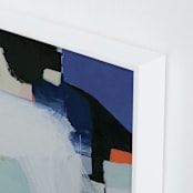 "Urban Flow 1" - Art Print in Blue Jewels by Eunmee Studio - Frame Close-up