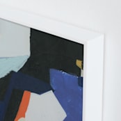 "Urban Flow 3" - Art Print in Blue Jewels by Eunmee Studio - Frame Close-up