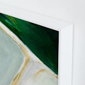 "Salt mines" - Art Print in Green by Mande Calhoun - Frame Close-up