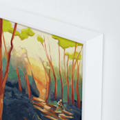 "Fell In Love With the Tree Feller" - Art Print in Lemon Light by Khara Ledonne - Frame Close-up