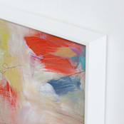 "Sunbathing" - Art Print in Fresh Orange by Julia Contacessi - Frame Close-up