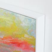"Summer Clouds" - Art Print in Hot Pink by Lindsay Megahed - Frame Close-up