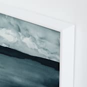 "A Hushed Evening" - Art Print in Indigo Blue by Renee Anne Bouffard-McManus - Frame Close-up