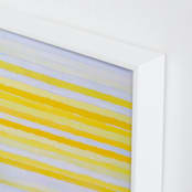 "an ode to agnes" - Art Print in bright sunny yellow by tina johnson - Frame Close-up