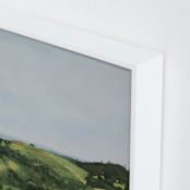 "Rolling Vines" - Art Print in sage by Amanda Phelps - Frame Close-up