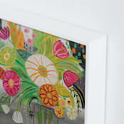 "Matisse Florals" - Art Print in Bright pink by FARIDA ZAMAN - Frame Close-up