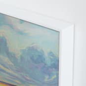 "Big Sky Country" - Art Print in Sky Blue by Vicki Rawlins - Frame Close-up