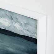 "A Hushed Evening" - Art Print in Indigo Blue by Renee Anne Bouffard-McManus - Frame Close-up