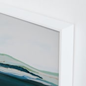 "Pacific Seascape" - Art Print in mint green by Caryn Owen - Frame Close-up
