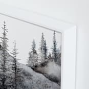 "Timberline" - Art Print in Natural Blue by Katy Abraham - Frame Close-up