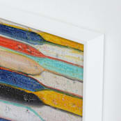 "Intermingle" - Art Print in Royal Blue by Lindsay Megahed - Frame Close-up