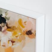 "Emberley" - Art Print in Golden Yellow by Parima Studio - Frame Close-up