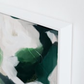 "Oja" - Art Print in Emerald by Parima Studio - Frame Close-up