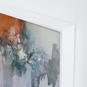 "Don't Stop Making Mistakes" - Art Print in Glacial Blue by Christine Olmstead - Frame Close-up