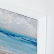 "Of the Sea" - Art Print in Light Turquoise by Nicole Walsh - Frame Close-up