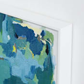 "Spring Arrives" - Art Print in Teal Blue by Owen Design Studio - Frame Close-up
