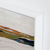 "Beckett's Poem" - Art Print in French vanilla by Caryn Owen - Frame Close-up