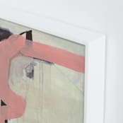 "Pink Vibe" - Art Print in Flamingo Pink by Kirsta Benedetti - Frame Close-up