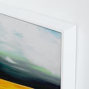 "Golden Grain" - Art Print in Golden Sienna by Amy Hall - Frame Close-up
