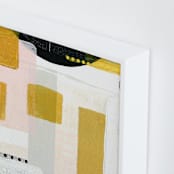 "Sunny and dots III" - Art Print in White by Jaqui Falkenheim - Frame Close-up