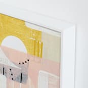"Sunny and dots I" - Art Print in White by Jaqui Falkenheim - Frame Close-up