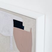 "Certainty No.2" - Art Print in Blush by Cait Courneya - Frame Close-up